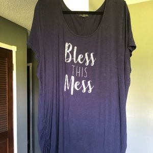 Lane Bryant “Bless this Mess” tshirt size 22/24